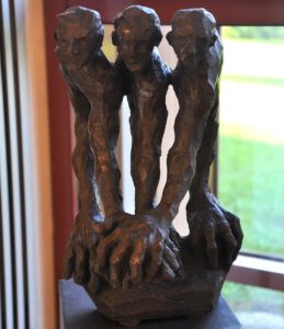 Le serment exposition à saint-Aignan 2017 Jean-Pierre Horiot sculpteur argile